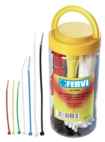 Assortimento 650 Fascette Fervi 0876