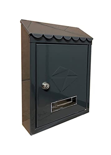 Kippen 10005Bn - Cassetta Postale Modello "Iron". Colore Nero - Dimensioni: 300X210X70Mm.