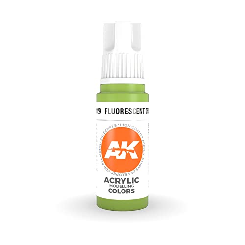 Ak Interactive 3Rd Gen Acrylic Fluorescent Green 17Ml