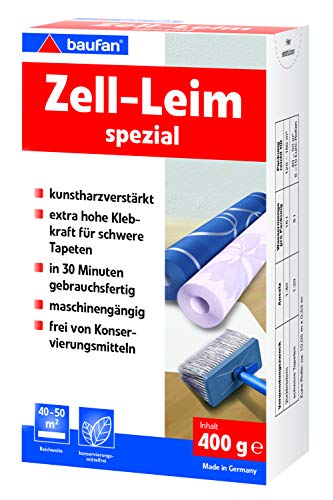 Baufan Zell - Colla Speciale Per Carta Da Parati In Fibra Grezza E Pesante, 400 G