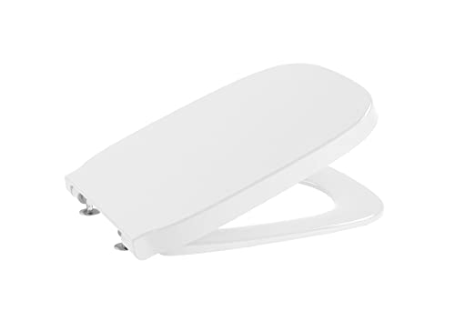 Roca A8019D200B - Coperchio E Sedile Supralit® Per Wc Con Caduta Ammortizzata, Collezione Debba Square Bianco