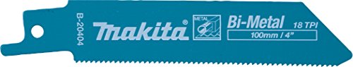 Makita B-20404 - Hoja Sierra De Sable Para Metal 100 Mm 18 Tpi Especial Herramientas A Bateria