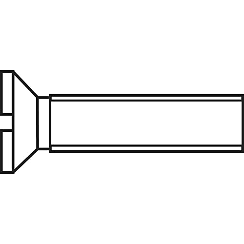 Toolcraft M4*20 D963-4.8:A2K 193152 Viti Svasate M4 20 Mm Taglio Din 963 Acciaio Zincato 100 Pz.