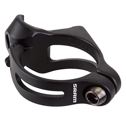 Sram Umwerfer Schelle, Road-Morsetto Per Deragliatore Anteriore, 3,18 Cm, Colore: Nero Unisex Adulto, Argento-Argento, 31,8 Mm