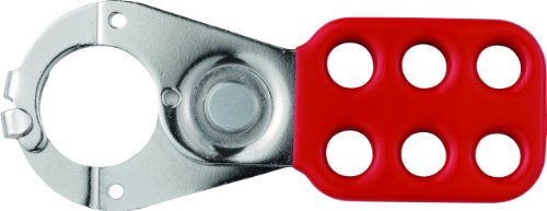 Abus 335518 - H711 Aspa De Control De Acero Endurecido Rojo Con Pestañas Superpuestas 118X45 Mm