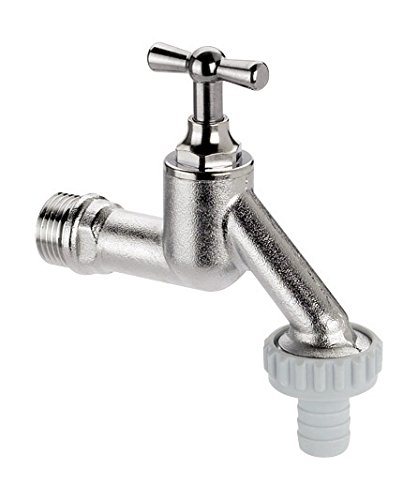 Sanitop-Wingenroth 17017 8 Valvola Di Scarico Seppelfricke, Ottone, 1/2"-Cromato Opaco