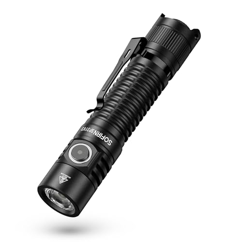 Sofirn Sp31 V3.0 Torcia Led Ricaricabile Super Luminosa Torcia 2000 Lumen, Potente Professionale Tattica Torcia Con 8 Modalità, Per Esterni, Casa, Eme