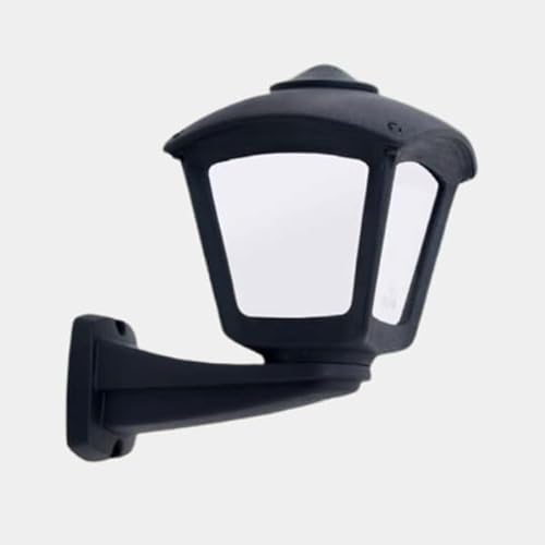 Lanterna Nera E27 + Portalampada In Ceramica Ip55 Per Esterni - Fumagalli