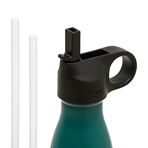 Legami - Tappo Borraccia Con Beccuccio, Sport Lid, 7,8X4,5 Cm, Adatto Per L'Utilizzo Sulla Bottiglia Termica Da 500 Ml, Chiusura Ermetica, 2 Cannucce 