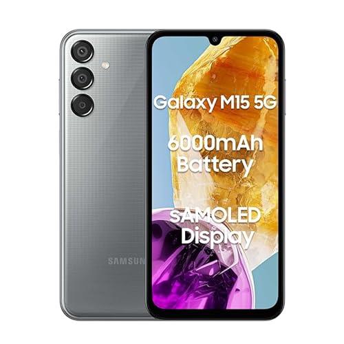 Samsung Sm-M156B Galaxy M15 Dual Sim 5G 4Gb Ram 128Gb Stone Gray Eu