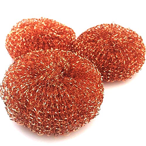 3 Pagliette In Rame Resistenti, Per Cucina, Pentole, Padelle, Pulizia