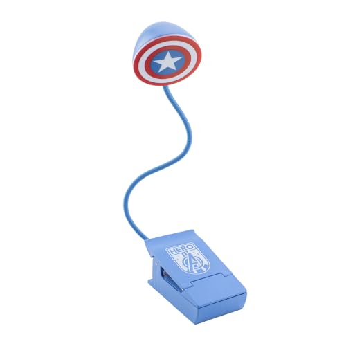 Paladone: Lampada Da Lettura Marvel Capitan America Scudo – Licenza Ufficiale 100%