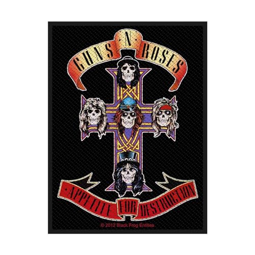 Guns N' Roses Patch Appetite Band Logo Nuovo Ufficiale Nero