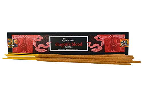 Incenso Indiano In Bastoncini Dragon'S Blood - Fatto A Mano 100% Naturale, Profumazione Pregiata Ed Esotica Di Alta Qualità