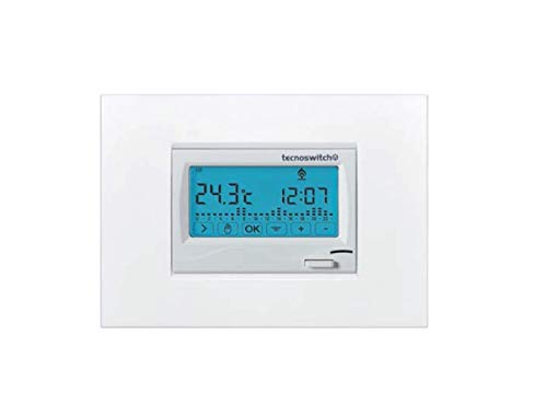 Tecno Switch Cronotermostato Touch Sett Inc Da Vinci Bianco
