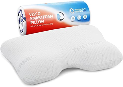 Third Of Life Cuscino Viscoelastico Gianfar | Cuscino Cervicale Ortopedico Ergonomico | Memory-Foam | Federa Termoregolante | Guanciale/Cuscino Perfet