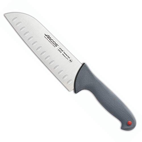Arcos Serie Colour Proof, Coltello Santoku Coltello Giapponese, Lama Acciaio Inossidabile Nitrum 180 Mm, Manico Polipropilene Coperto Da Elastomer, Co