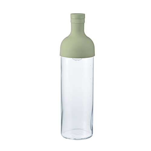 Hario Cold Brew - Bottiglia Di Vino Per Tè, 750 Ml, Colore: Verde Fumo