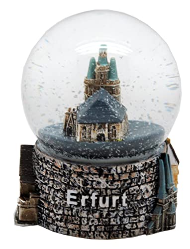 30043 Souvenir Palla Di Neve Germania Erfurt Cattedrale 65 Mm - Con Bolla D'Aria