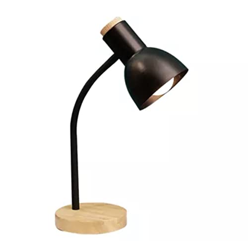 Bel Air Home - Lampada Flexo Argos E-27, Legno Nero | Illuminazione Studio, Lavoro, Lettura | Braccio Flessibile | Perfetta Per Studenti, Professionis