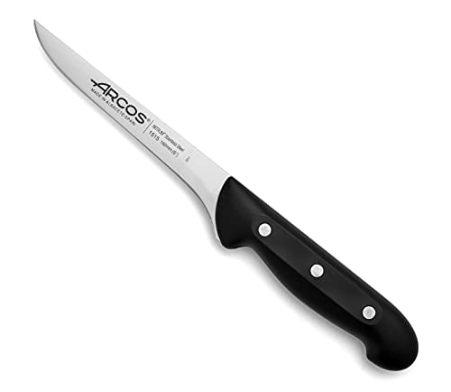 Arcos Serie Maitre, Coltello Disosso, Lama Acciaio Inossidabile Nitrum 160 Mm, Manico Polipropilene, Colore Nero