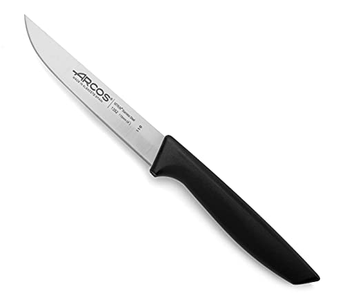 Arcos Serie Niza, Spelucchino Coltello Per Sbucciare, Lama Acciaio Inossidabile Nitrum 85 Mm, Manico Polipropilene, Colore Nero