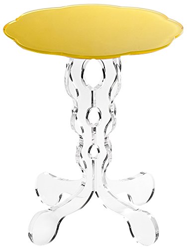Iplex Design Arabesco Small Comodino/Tavolino In Plexiglass, Giallo