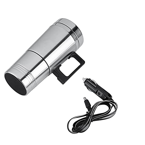 Tazza Riscaldante Auto, Bollitore Elettrico Portatile Mini Tazza Riscaldamento Viaggio In Acciaio Inossidabile Cup Termica Riscaldata Isolata Caffè In