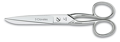 3 Claveles Tijeras Para Zurdos Multiusos, Costura Y Labores, (15Cm-6") Scissors, Acero De Carbono
