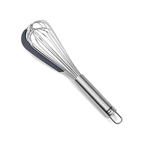 Lacor Batidor Varillas Con Espatula Grey Utensilis Da Cucina, 3600 W, 1 Liter, Acciaio Inossidabile, Multicolor