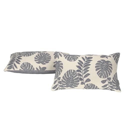 Alexandra House Living Federa Per Cuscino Ordesa Blu 30 X 50 Cm 30 X 1 X 50 Cm 2 Pezzi