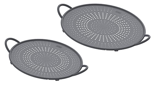 Kuhn Rikon Paraschizzi In Silicone, Colore Grigio, 2 Pezzi