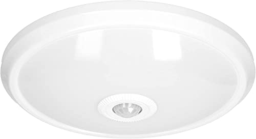 Adviti Zonda Plafoniera Con Sensore Di Movimento Ip20 4000K Policarbonato Opalino Bianco (12W Senza Batteria)