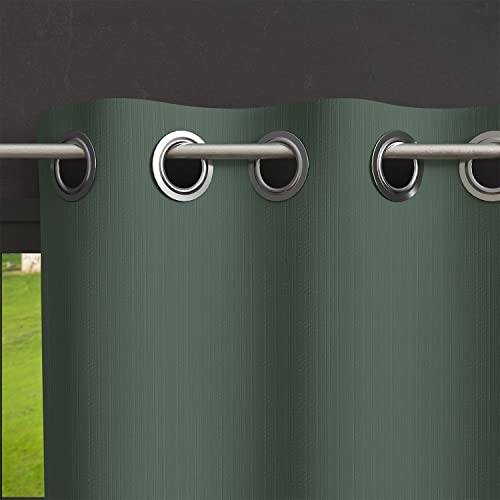 Soleil D'Ocre Boheme Tenda Oscurante Con Occhielli, Verde (Kaki), 140 X 250 Cm