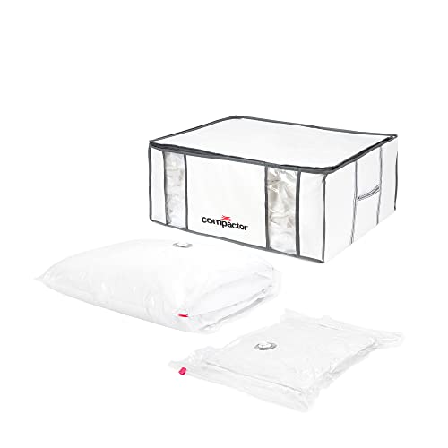 Compactor Space Saver Vacuum Pack Storage Set Scatola Sottovuoto Semi Rigida, Borsa A Compressione: Llpde Da 0,065 Mm + Rivestimento In Nylon: Tessuto