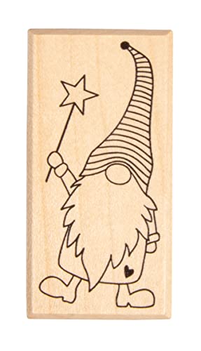 Rayher Timbro Folletto Elton, 3X6Cm, 29240000, Legno D'Acero, Multicolore, Normale