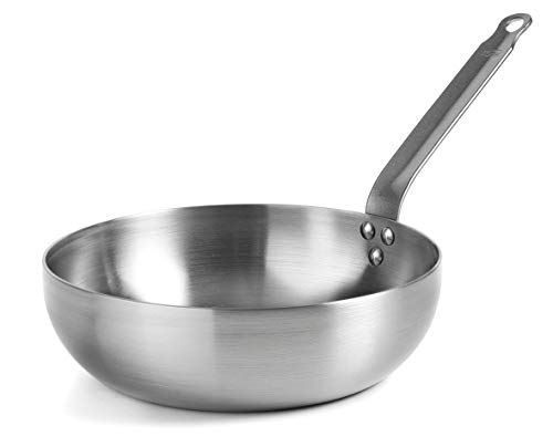 Lacor Sarten Honda Padella Profonda Ferrum, Ferro, Senza Antiaderente, Ø 24 Cm, Metallo, Grigio, 0.79 Cm