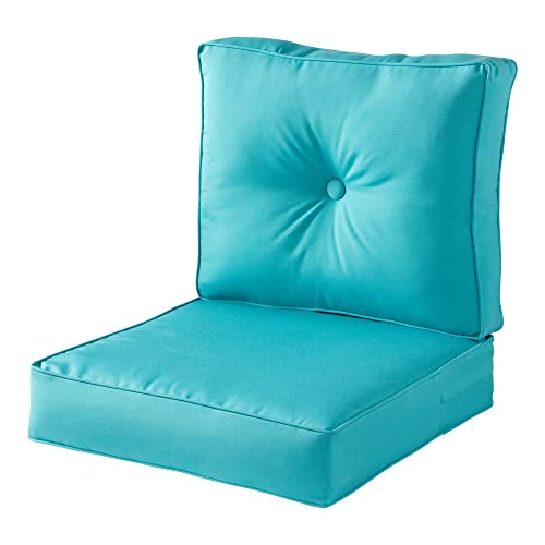 Greendale Home Fashions Sunbrella Sc7830 - Set Di 2 Cuscini Per Seduta, Colore: Aruba