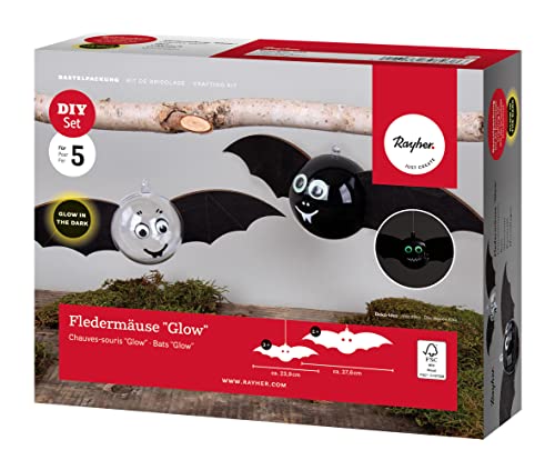 Rayher Kit Pipistrelli, Fsc Mix Credit, 2X27.6Cme 3X23.9Cm, 70055000, Multicolore, Normale