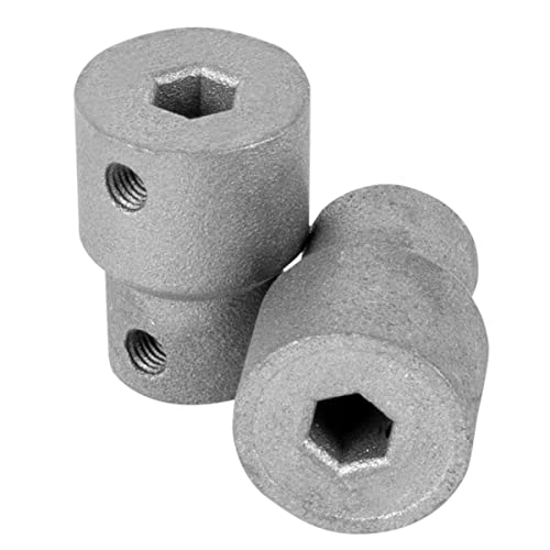 Schellenberg 17127 - Set Di Adattatori Esagonali Per Tende Esterne, 7 Mm, Per Retrofit In Raffstore Esistente, 2 Adattatori Con Viti Incluse