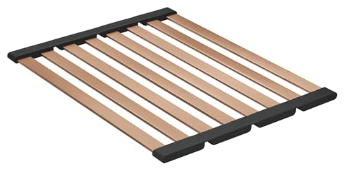 Grohe Griglia Scolapiatti Pieghevole Grande, 450 X 348 Mm, Acciaio Inossidabile, Lavabile In Lavastoviglie, Oro Rosa Spazzolato, 40856Dl0