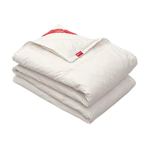 Pikolin Home Copripiumino 92% Piumino Da 120 E 160 G, In Cotone, Per Tutte Le Stagioni, Con Chiusura, Per Letto Da 100/105, 180 X 220 Cm, Colore Bianc