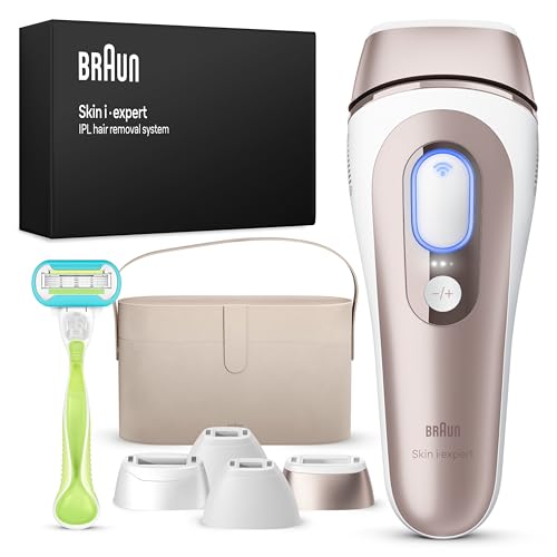 Braun Skin I·Expert Epilatore Luce Pulsata Smart, Epilazione A Casa Tua, Alternativa Al Laser, Con App Gratuita, Include Pochette, Rasoio Venus, 4 Tes