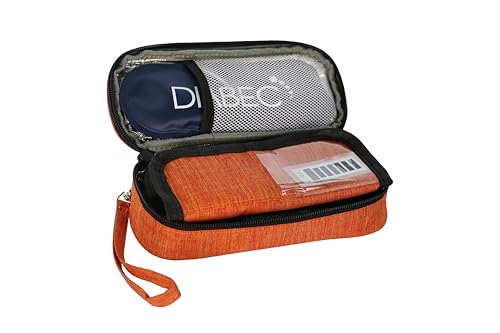 Diabec Borsa Da Viaggio Per Insulina Arancia– Astuccio Per Insulina E Piume Con 2 Sacchetti Di Gel – Borsa Da Viaggio Per Diabetici | Borsa Da Raffred