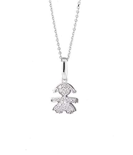 Collana Le Bebé Donna Lbb154 Oro Bianco Diamante