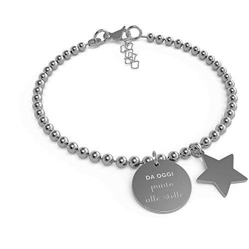 10 Buoni Propositi Bracciale Donna Gioielli Mini Trendy Cod. B5364