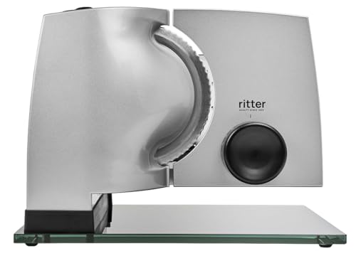 Ritter 1, Affettatrice Elettrica Con Motore Eco, Made In Germany, 65 W, Metallo, Argento Metallico