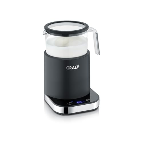 Graf Ms902 - Schiumatore Per Latte In Vetro, A Induzione, 6 Programmi Automatici, Touch Screen, Fino A 400 Ml Di Schiuma Di Latte, Cioccolata Calda