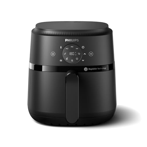 Philips Airfryer Serie 2000 4,2L - 1500W, Tecnologia Rapidair, Touchscreen Digitale, 13 Opzioni Di Cottura, 9 Funzioni Preimpostate, Fino Al 90% Di G