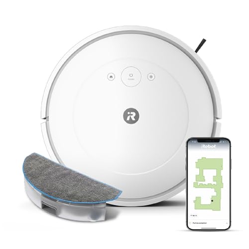 Irobot Roomba Combo Essential, Robot Aspirapolvere Lavapavimenti, Potente Aspirazione E Pulizia, Sistema Di Pulizia A 4 Fasi, Tre Livelli Di Aspirazio